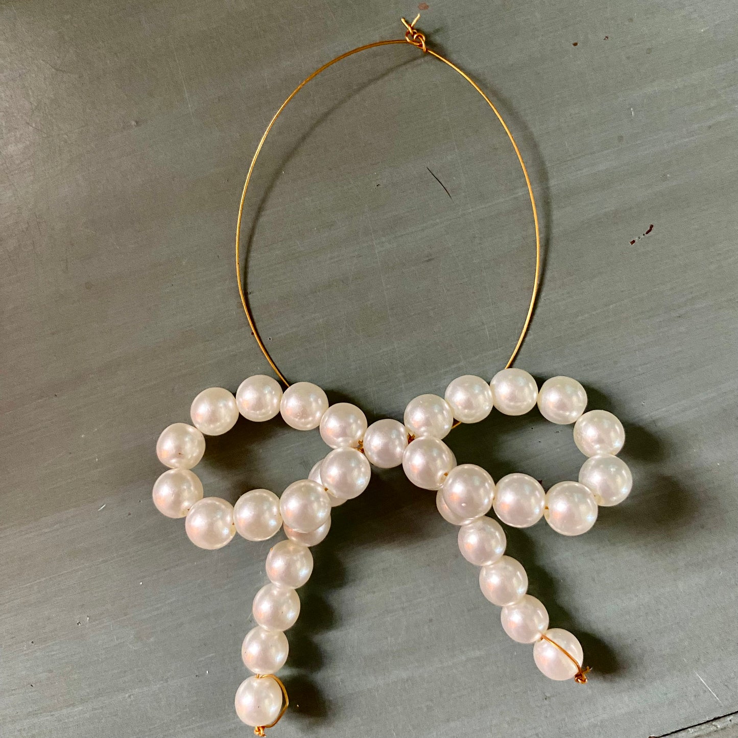 Pearl Bow Ornament